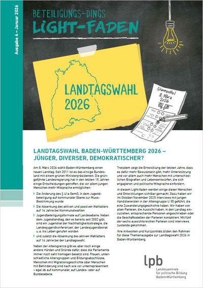 Beteiligungs-Dings: Der Light-Faden 4 - Landtagswahl 2026 - nur als PDF (Barrierefrei) Beteiligungs-Dings: Der Light-Faden 4 - Landtagswahl 2026 - nur als PDF (Barrierefrei)