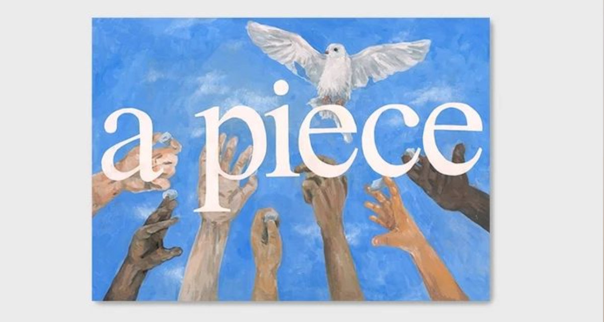 Preisträger-Plakat des 65. Schülerwettbwerbs zum Thema "Frieden heute"