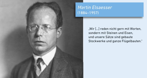 Martin Elsaesser. Foto: Alfred Krauth (1926; im Archiv der Martin-Elsaesser-Stiftung). © Martin-Elsaesser-Stiftung, Ffm