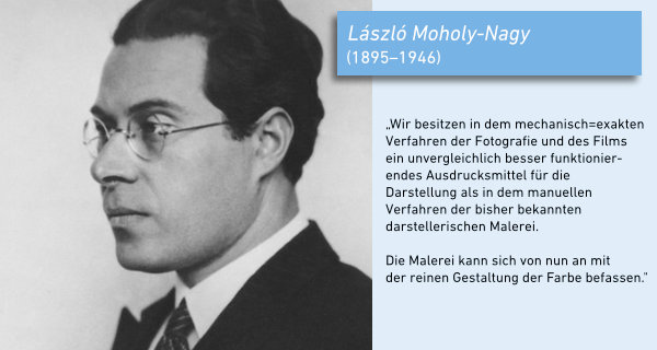 László Moholy-Nagy, porträtiert um 1930 von Hugo Erfurth. Foto: Wikiepdia, Gemeinfrei