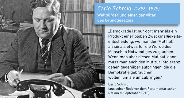 Carlo Schmid (1896–1979) © LMZ BW Weltbürger und einer der Väter des Grundgese